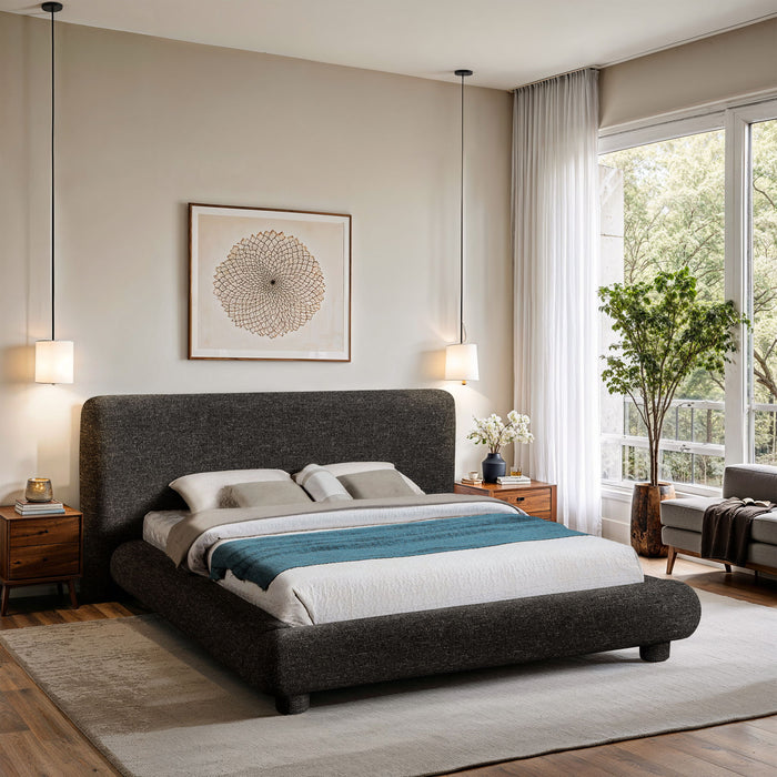 Blair - Polyester Upholstered Bed - Simple Home Plus