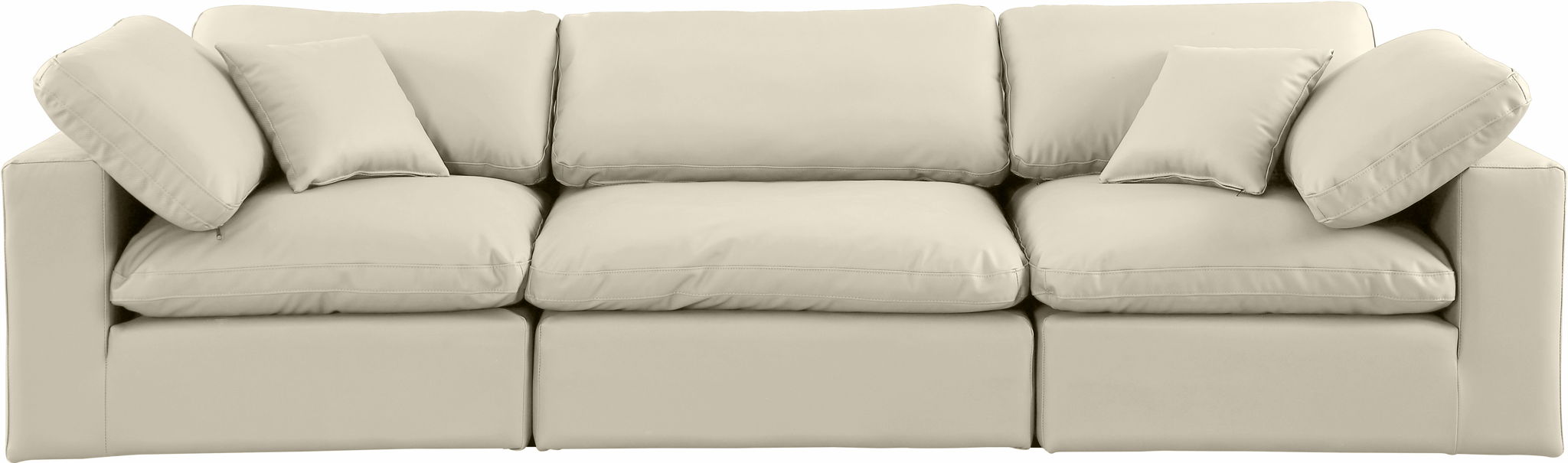 Comfy - Faux Leather Modular Sofa 3 Seats - Simple Home Plus