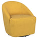 Leon - Upholstered Barrel Accent Swivel Chair - Simple Home Plus