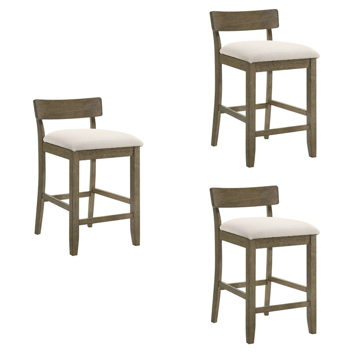 Merie - Modern Transitional Wood Counter Height Kitchen Bar Stool - Simple Home Plus