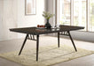 Wes - Rectangular Wood Dining Table - Dark Walnut - Simple Home Plus