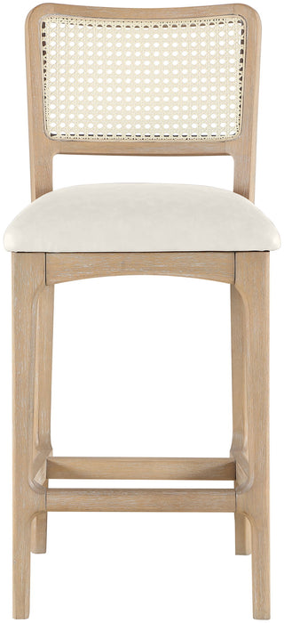 Atrium - Counter Stool With Brushed Natural Base (Set of 2) - Simple Home Plus