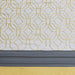 Donnell - Embroidered And Pieced Shower Curtain - Yellow / Gray - Simple Home Plus