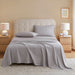 Cozy Cotton Flannel - Full Printed Sheet Set - Snowflake - Simple Home Plus