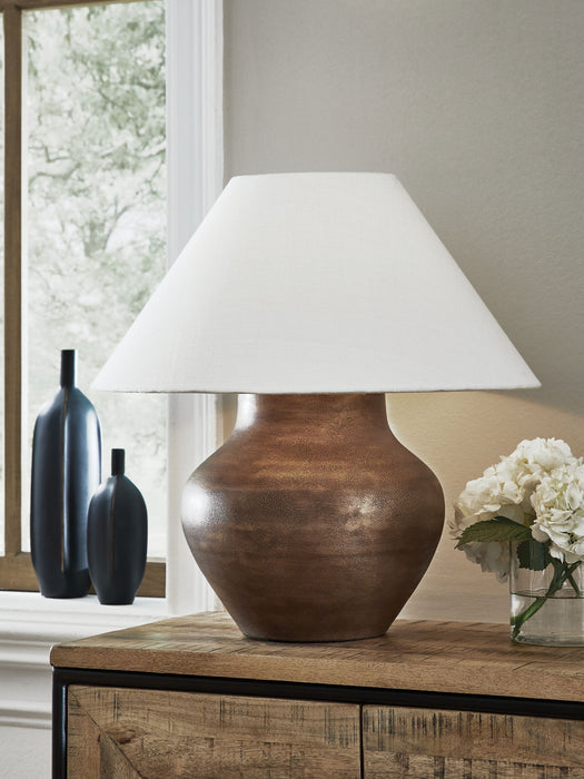 Whitham - Metal Table Lamp - Antique Copper Finish - Simple Home Plus