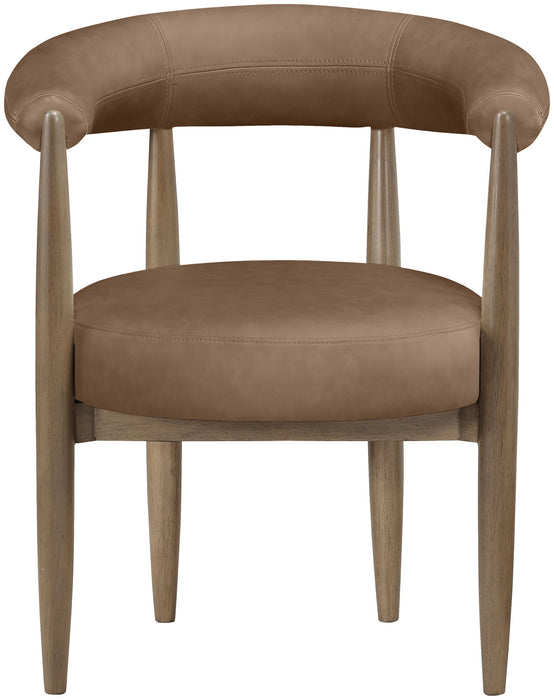 Sable - Vegan Leather Upholstered Dining Chair (Set of 2) - Brown Base - Simple Home Plus