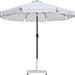 Amalfi - Aluminum Patio Umbrella - White Base / Black Pole - Simple Home Plus