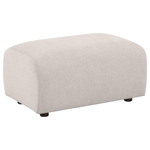 Burnett - Chenille Upholstered Ottoman - Simple Home Plus