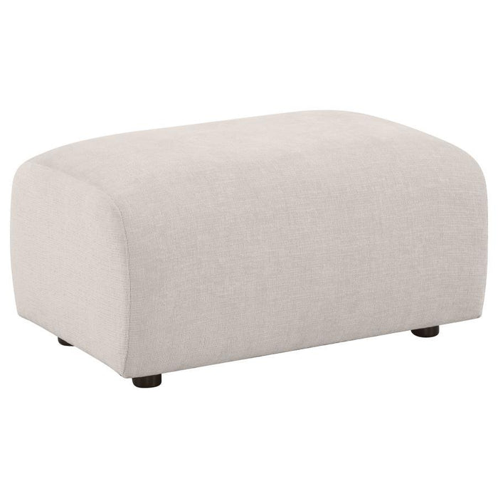Burnett - Chenille Upholstered Ottoman - Simple Home Plus