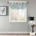 Elena - Waterfall Embellished Valance - Dusty Aqua - Simple Home Plus