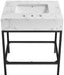 Marmo - Engineered Marble Bathroom Vanity With Black Base - Simple Home Plus
