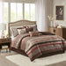 Princeton - King Piece Comforter (Set of 7) - Red - Simple Home Plus