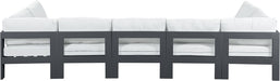 Nizuc - Outdoor Patio 7 Piece Modular Sectional With Gray Frame - Simple Home Plus