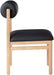 Roundhill - Faux Leather Dining Chair (Set of 2) - Natural Frame - Simple Home Plus