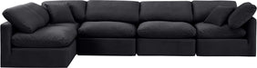 Indulge - Velvet 5 Piece Modular Sectional - Simple Home Plus