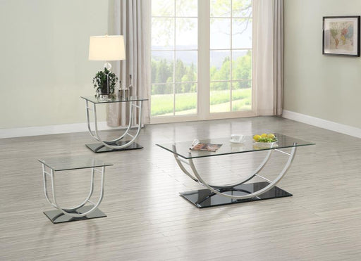 Danville - Glass Top Coffee Table Set - Simple Home Plus
