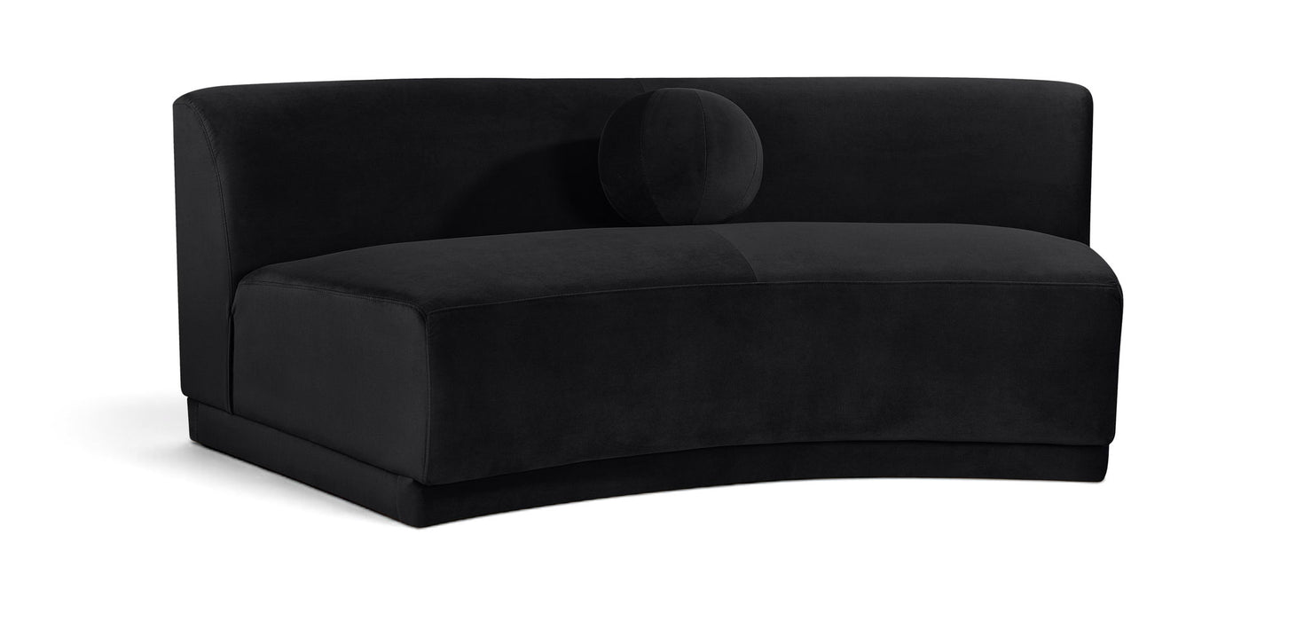 Avra - Velvet Performance Fabric Upholstered Armless Sofa