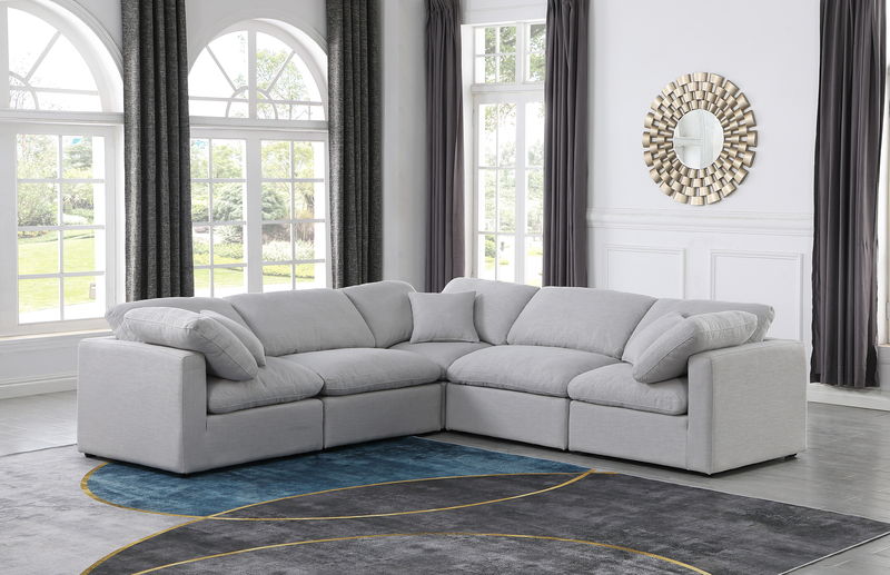 Indulge - Linen 5 Piece Modular Corner Sectional