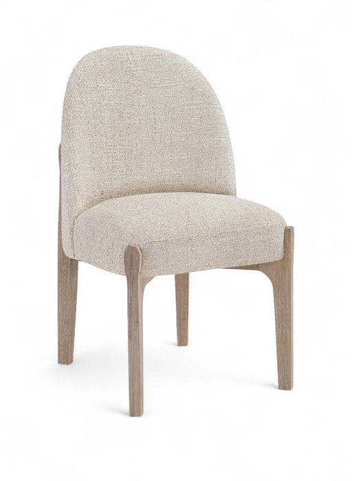 Torino - Upholstered Dining Chair With Brushed Natural Base (Set of 2) - Simple Home Plus