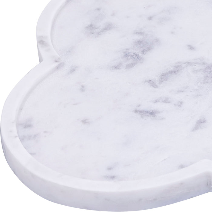 Rimini - Marble Clover Shaped Tray - Simple Home Plus