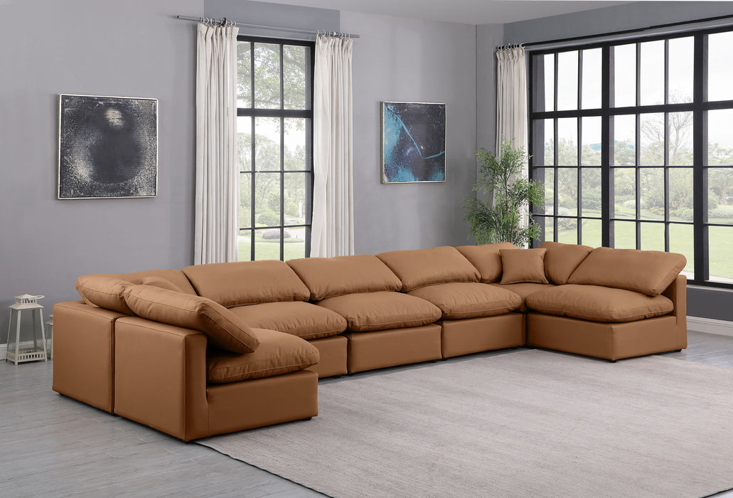 Indulge - Faux Leather 7 Piece Modular U-Shaped Sectional - Simple Home Plus