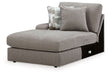 Lindon - LAF Corner Chaise - Smoke - Simple Home Plus