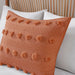 Lucy - Clip Jacquard Comforter Set - Rust - Simple Home Plus