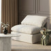 Indulge - Linen Armless Chair - White - Simple Home Plus