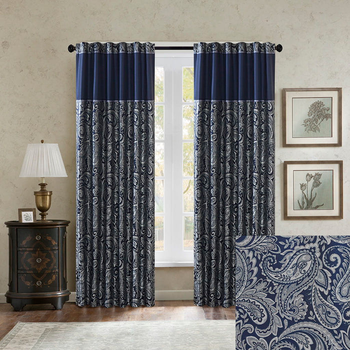 Aubrey - Panel Pair - Navy - Simple Home Plus