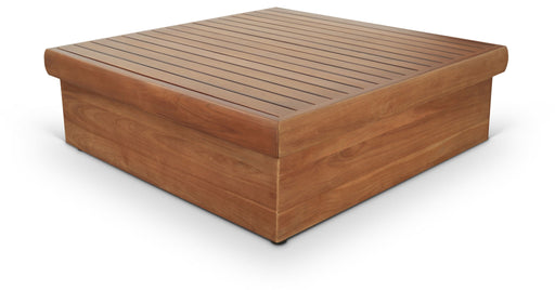 Mirella - Teak Wood Outdoor Patio Coffee Table - Natural - Simple Home Plus