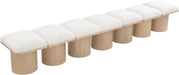 Pavilion - 7 Piece Modular Bench With Natural Base - Simple Home Plus