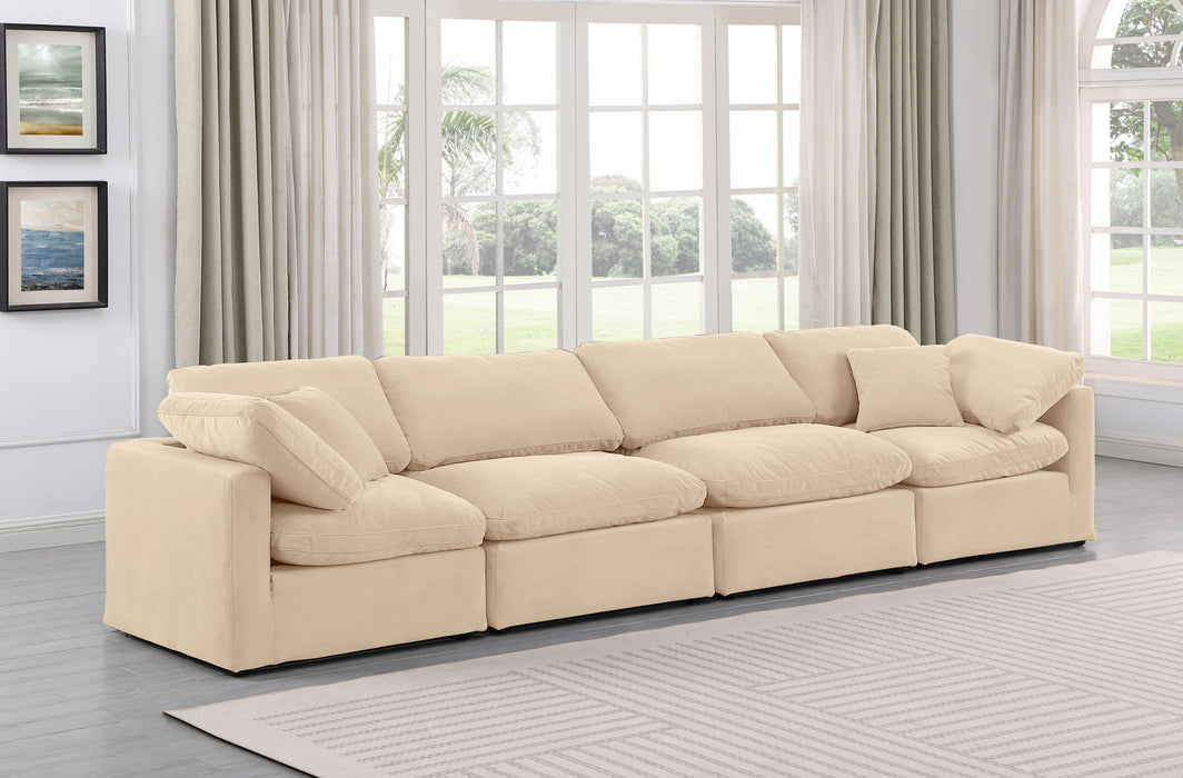 Indulge - Velvet 4 Seat Modular Sofa - Simple Home Plus
