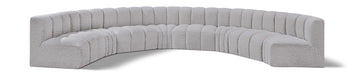 Arc - Boucle Fabric 8 Piece U-Shaped Modular Sofa - Simple Home Plus