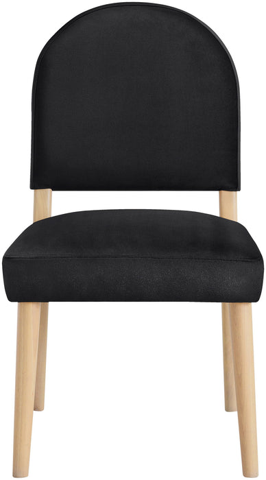 Varinelle - Velvet Dining Chair (Set of 2) - Natural Frame - Simple Home Plus