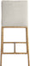 Reeves - Chenille Fabric Upholstered Counter Stool (Set of 2) - Gold Base - Simple Home Plus