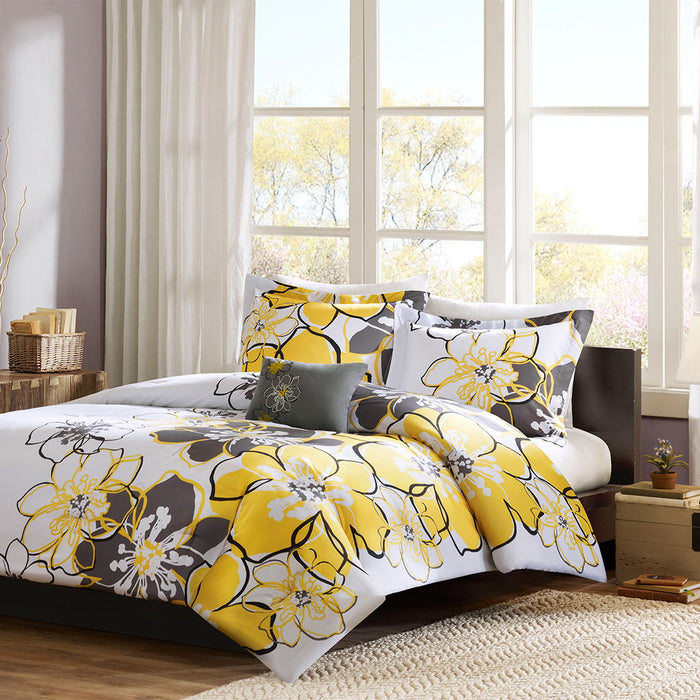 Allison - Twin Comforter Set - Yellow - Simple Home Plus
