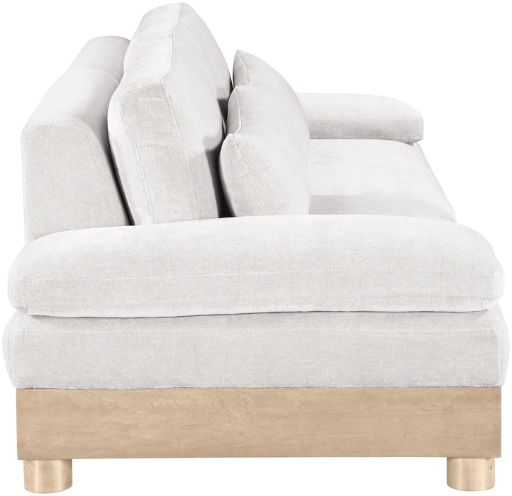 Turin - Chenille Fabric Upholstered Modular Sectional - White - Simple Home Plus