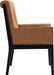 Gwendolyn - Faux Leather Dining Arm Chair With Black Frame - Simple Home Plus