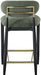 Riccio - Fabric Stool - Black Frame - Simple Home Plus