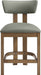 Lavrin - Vegan Leather Upholstered Counter Stool (Set of 2) - Walnut Base - Simple Home Plus
