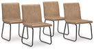 Pharwynn - Toast - Dining Upholstered Side Chair (Set of 4) - Simple Home Plus
