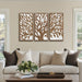 Birch Botanical - Two-Tone Panel Wall Decor Set - Tree Of Life - Simple Home Plus