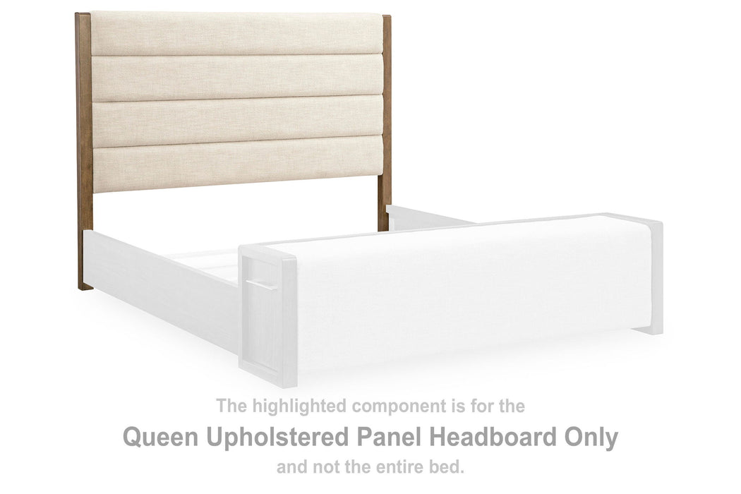 Marxmore - Queen Upholstered Panel Headboard - Brown - Simple Home Plus