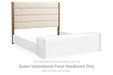 Marxmore - Queen Upholstered Panel Headboard - Brown - Simple Home Plus