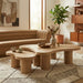 Cove - Oak Veneer And Solid Wood 2 Piece Coffee Table - Simple Home Plus