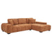Octavia - Fabric Upholstered Sectional Chaise Sofa - Simple Home Plus