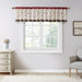 Serene - Embroidered Window Valance - Red - Simple Home Plus