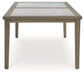 Rainier Ranch - Brown / Beige - Rectangle Dining Table With Umbrella Option - Simple Home Plus