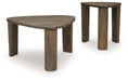 Reidport - Grayish Brown - Accent Cocktail Table Set (Set of 2) - Simple Home Plus