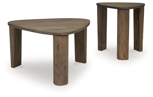 Reidport - Grayish Brown - Accent Cocktail Table Set (Set of 2) - Simple Home Plus